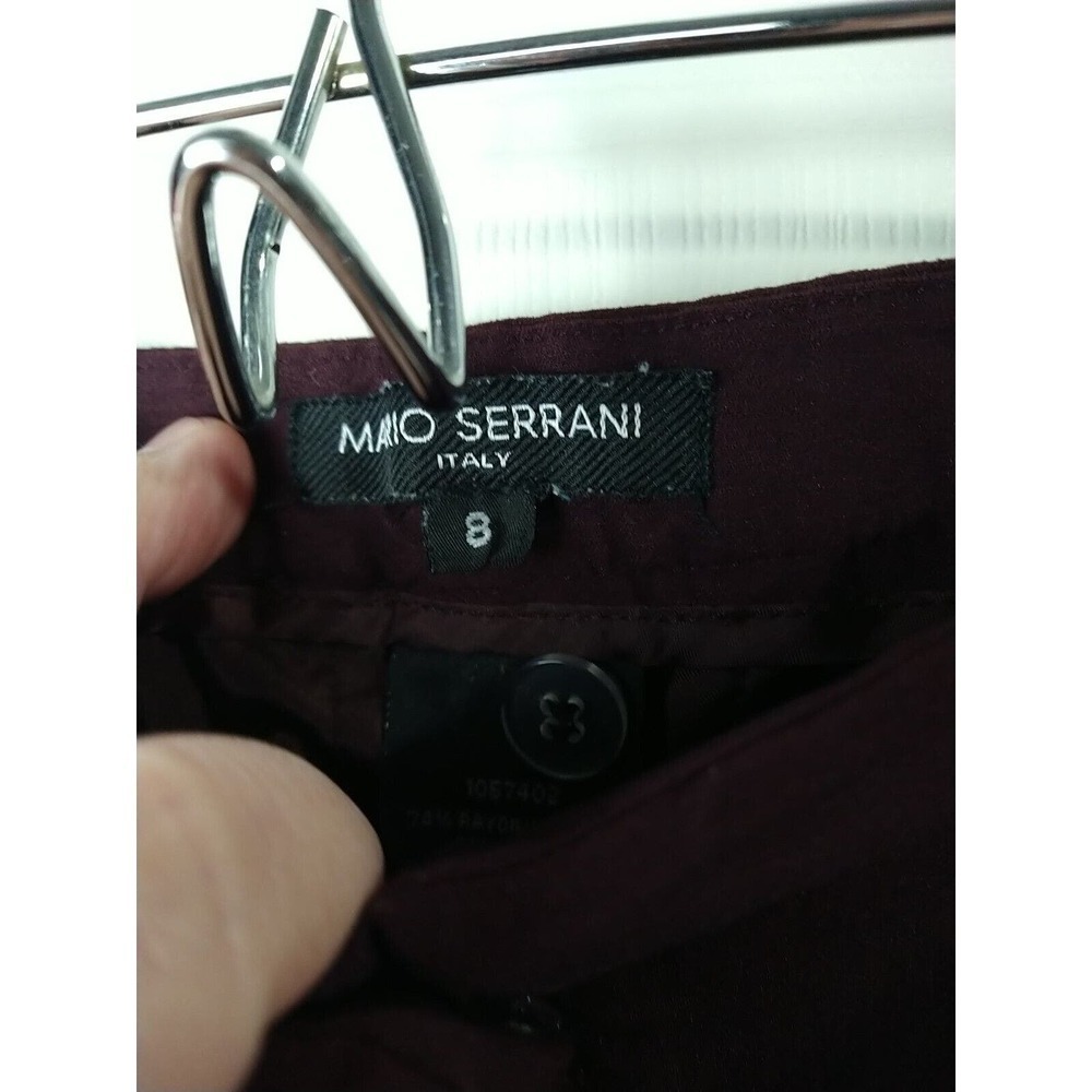 Mario Serrano Purple Cropped/Ankle Flat Front Pants. Size 8 - Picture 7 of 10